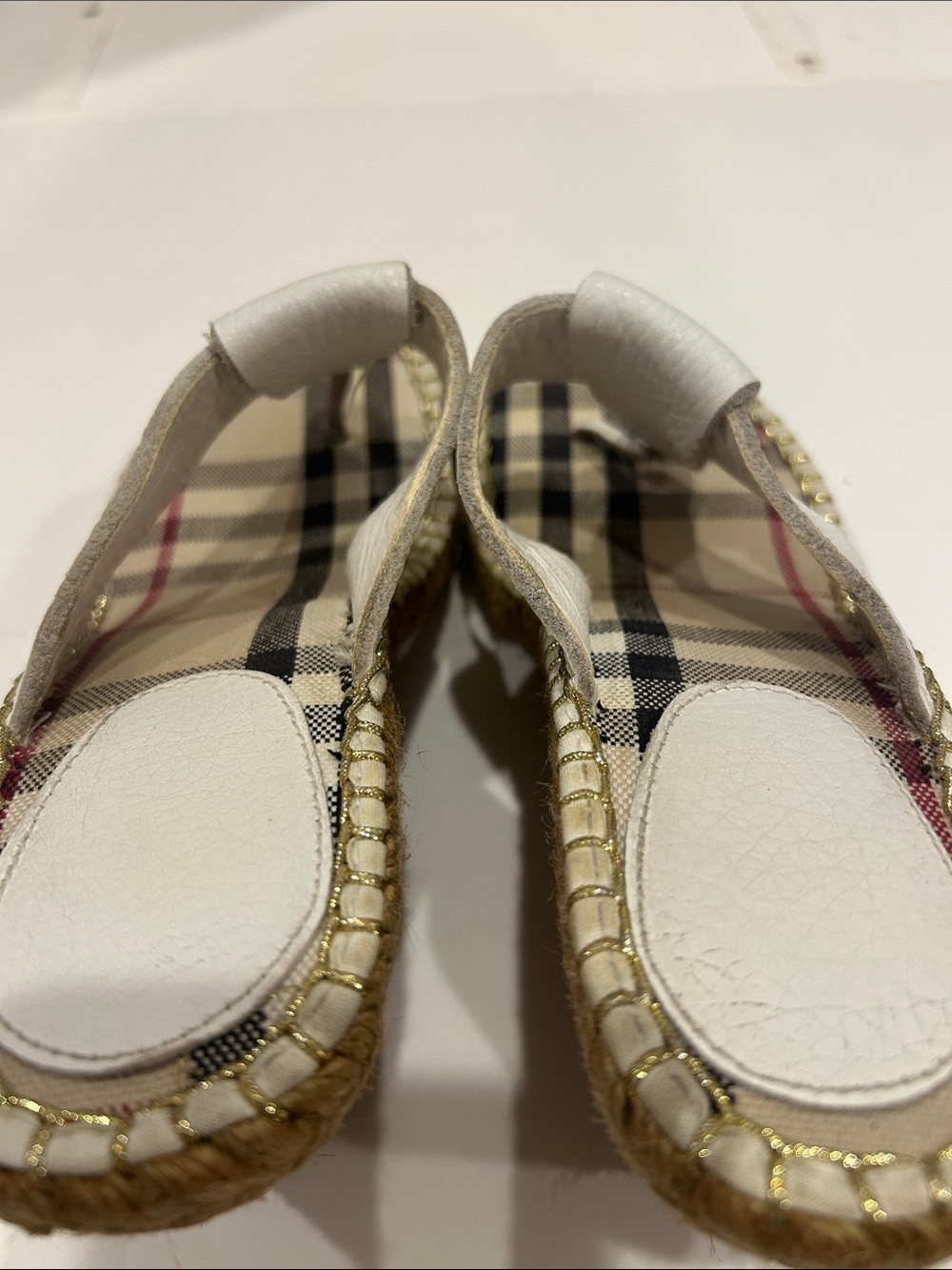 Designer Inspired Nova Check Wedge Sandals women’s Size EU 38 - Picture 12 of 13